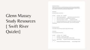 Glenn Massey Study Resources