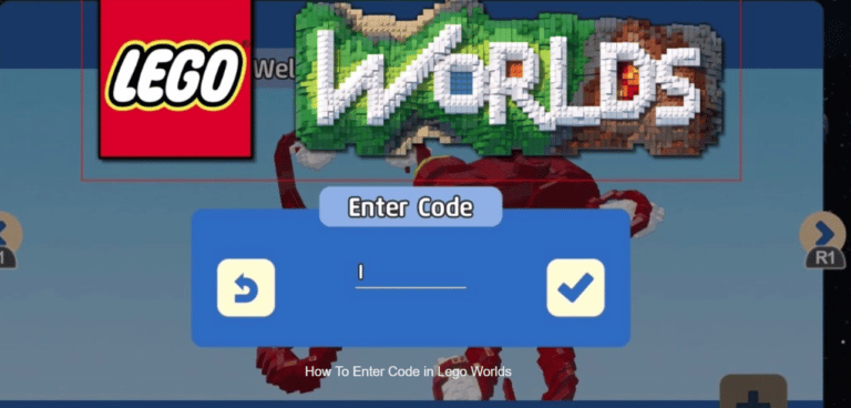 how to enter codes in lego worlds